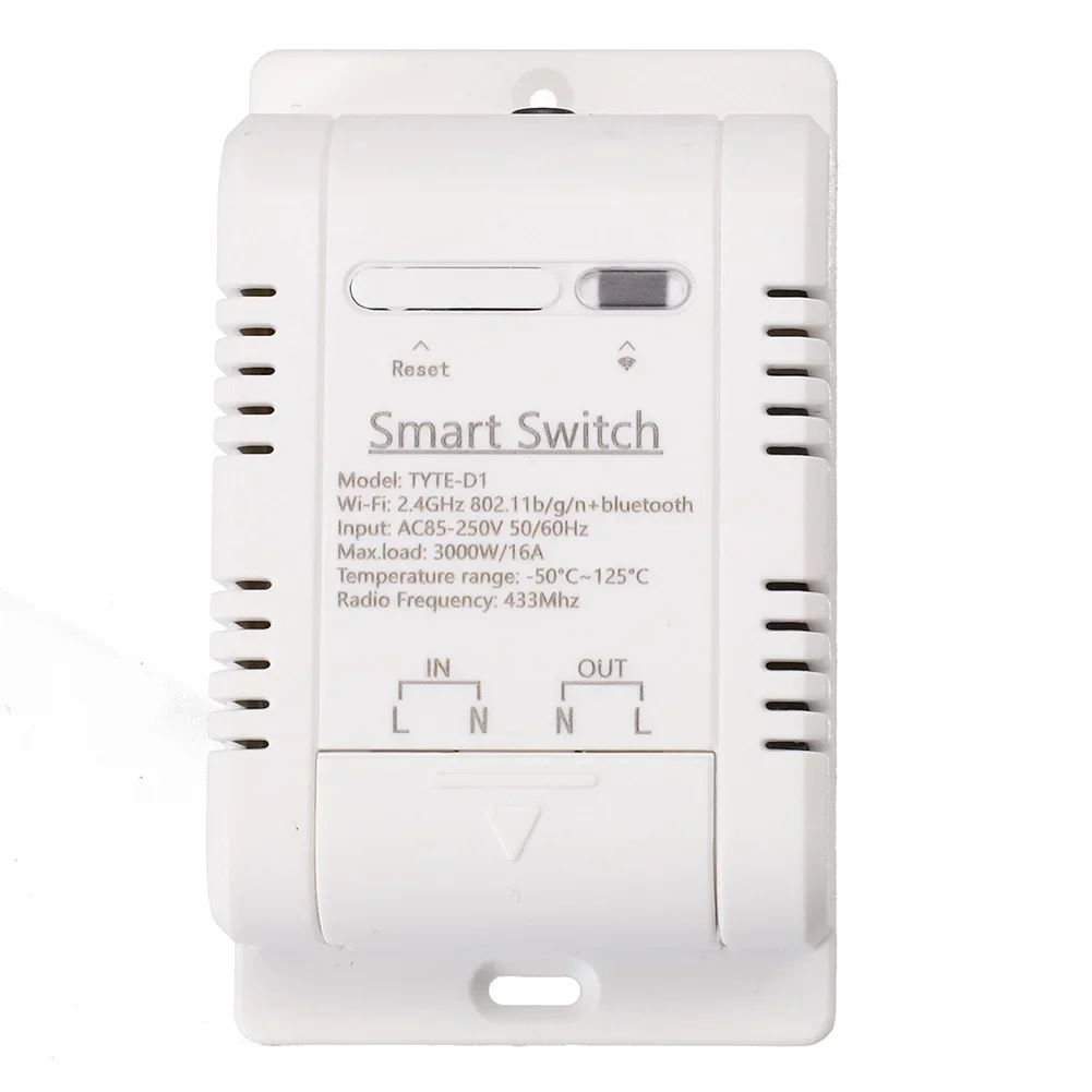 

1 Set Smart Switch Waterproof Temperature Sensor White Voice Control Smart Switch Stainless Steel Temperature Probe