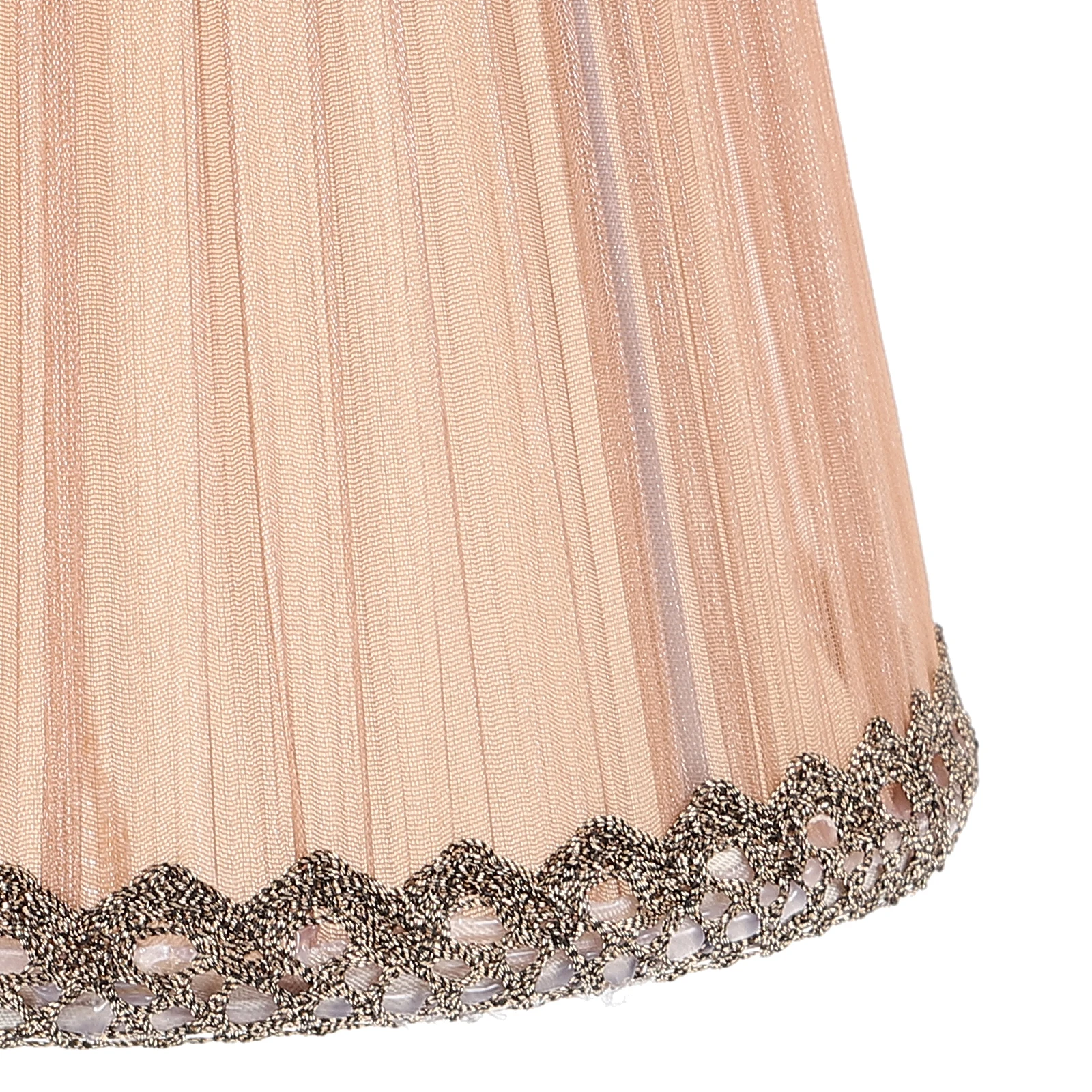 

Crystal Cloth Lampshade Wall Light Shade Replacement Chandelier Accessory Vintage Light Romantic Atmosphere Home