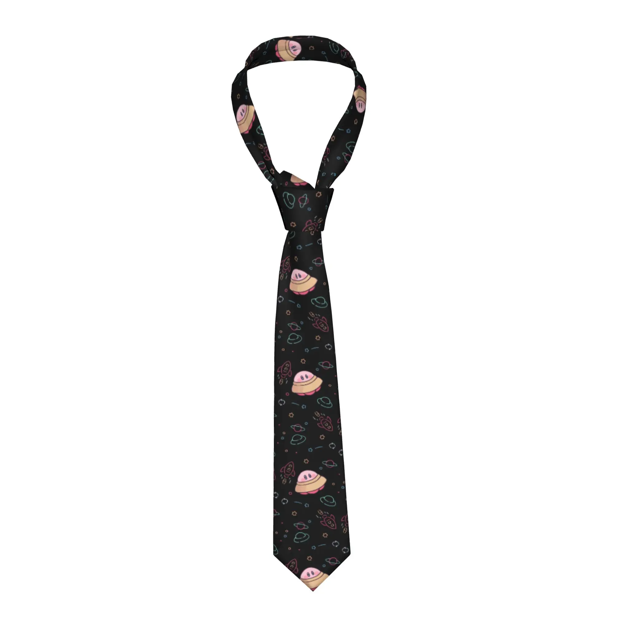 

Custom K-Kirbys Neck Ties Men Printed Necktie Cute For Business Mens Silk Tie