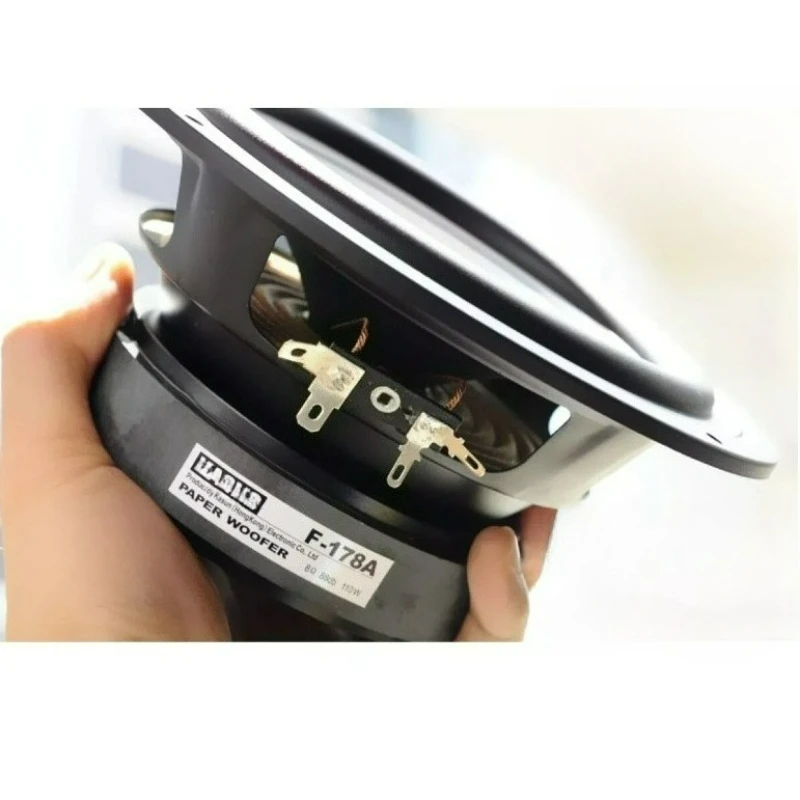 SOTAMIA 1PCS 6.5 인치 미드베이스 스피커 8 Ohm 110W 운모 코팅 종이 트레이 HIFI 라우드 스피커 데스크탑 책장 스피커 시스템