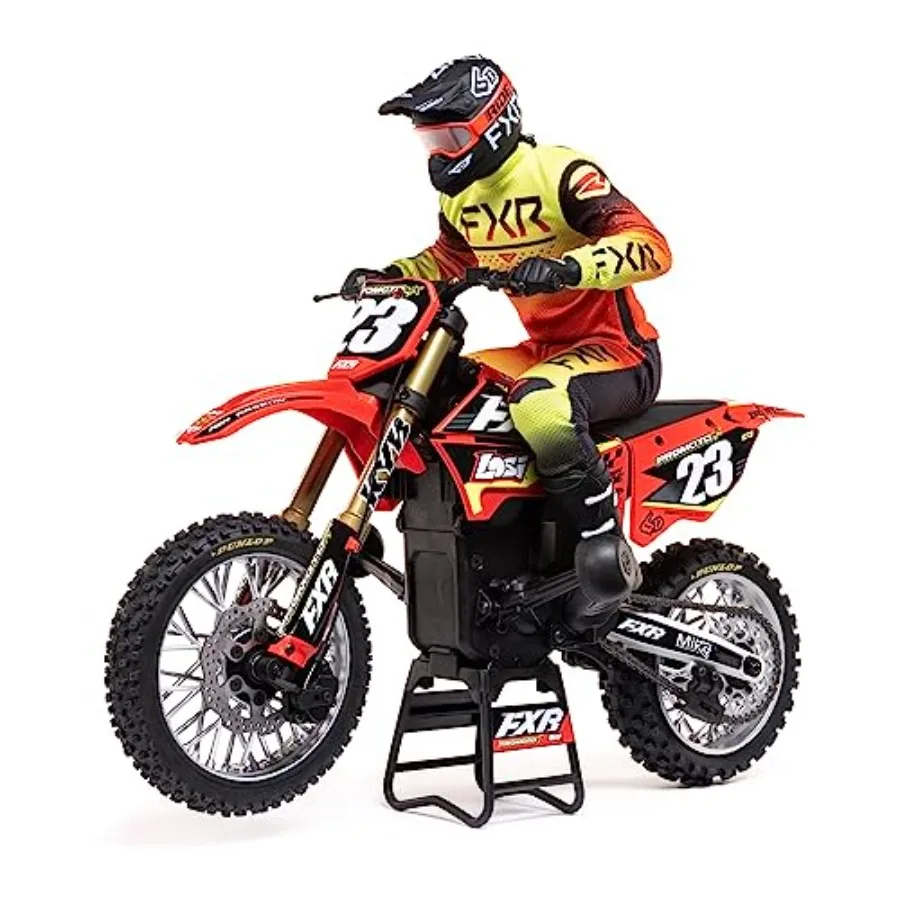 

RC Motorcycle Promoto-MX 1/4 Motorcycle Ready-to-Run Battery and Charger Not Included FXR LOS06000T1 Red