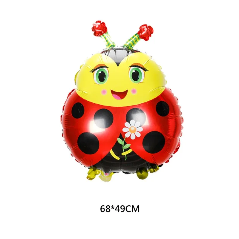 الكرتون الحشرات الحيوان الألومنيوم فيلم بالون النحل فراشة الضفدع الحلزون عيد ميلاد بالونات للزينة عيد الأطفال بالونات الهدايا #3