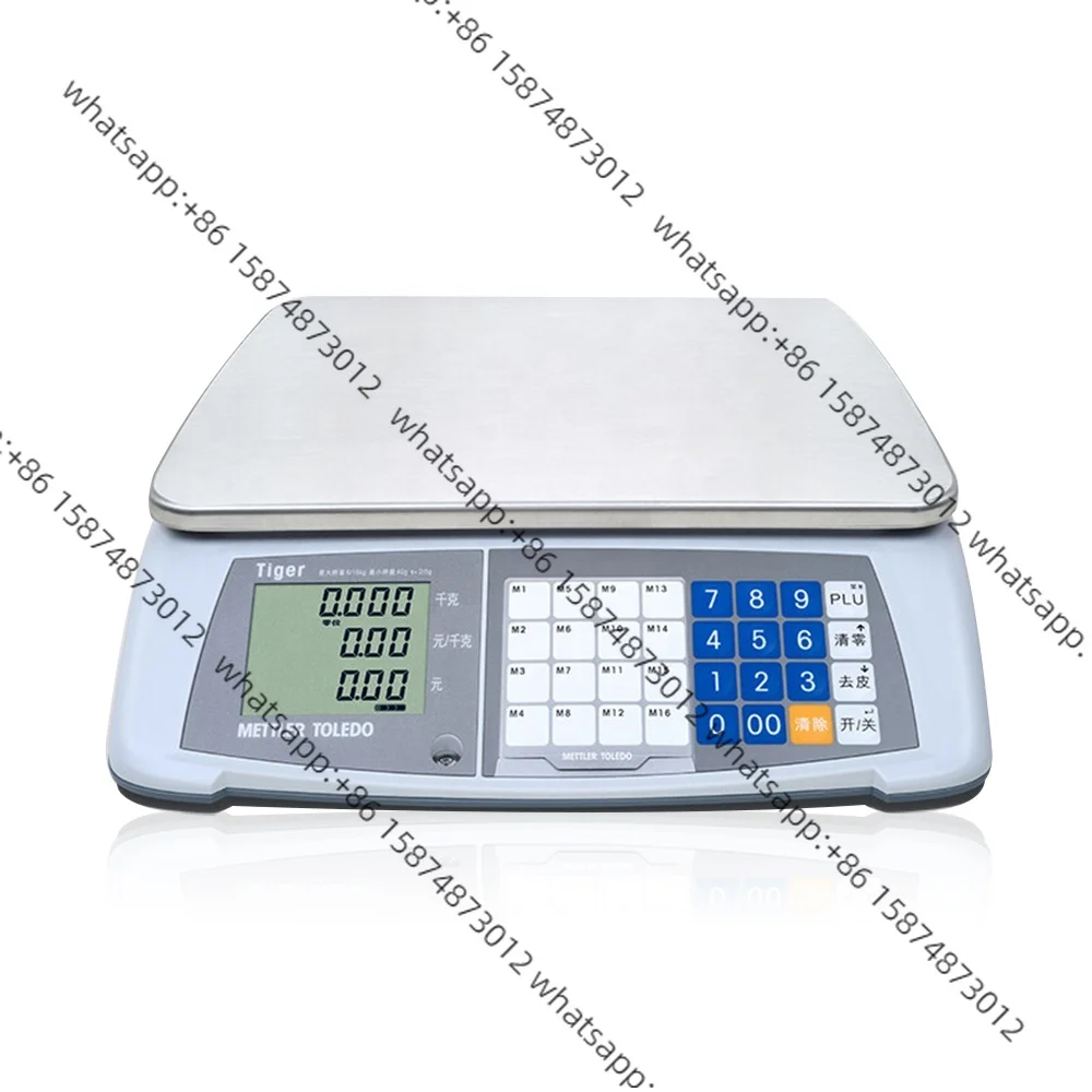 

Original and New For Met tlere Toledo Multi-valuation Scale Tiger Barcode Scale 15kg