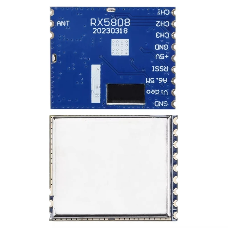 Módulo receptor de Audio y vídeo inalámbrico RX5808 5,8G FPV para placa de salida de señal AV analógica de bloqueo de fase de frecuencia Boscam