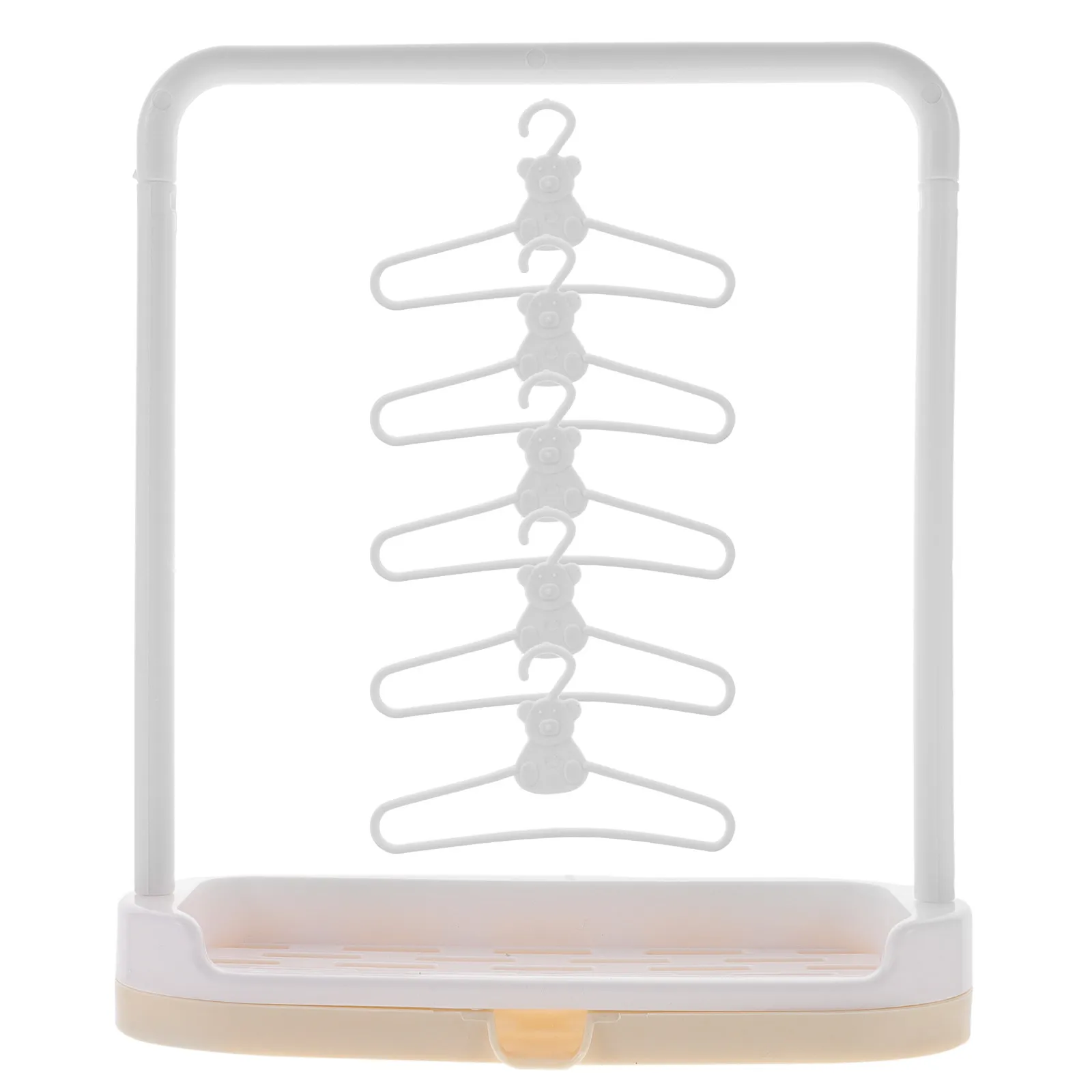 

1Set Mini Hangers Baby Clothes Rack Sturdy Design Smooth Polished Surface Increase Storage Space Baby Clothes Hangers