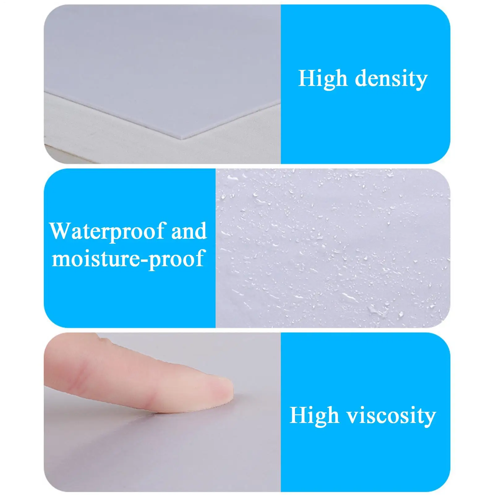 ألواح مقاومة للصوت 78.74 × 1.97 بوصة ألواح إسفنجية مقاومة للصوت للجدران حاجز تقليل الضوضاء حشوة ذاتية اللصق مقاومة للمطر