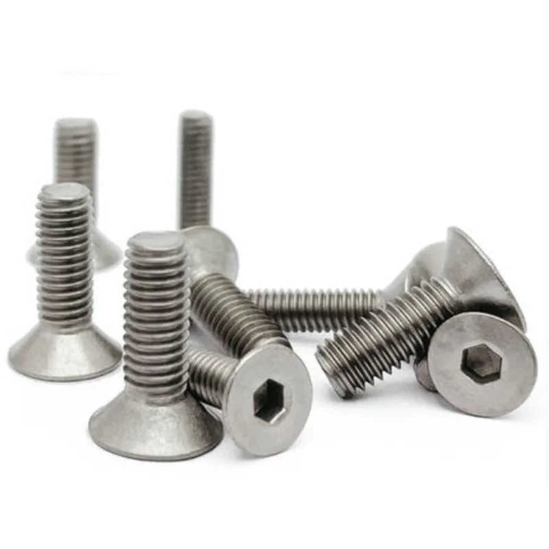 

2-5pcs/lot DIN7991 M2 M2.5 M3 M4 M5 M6 M8 TA2 Titanium hex socket flat countersunk head screw