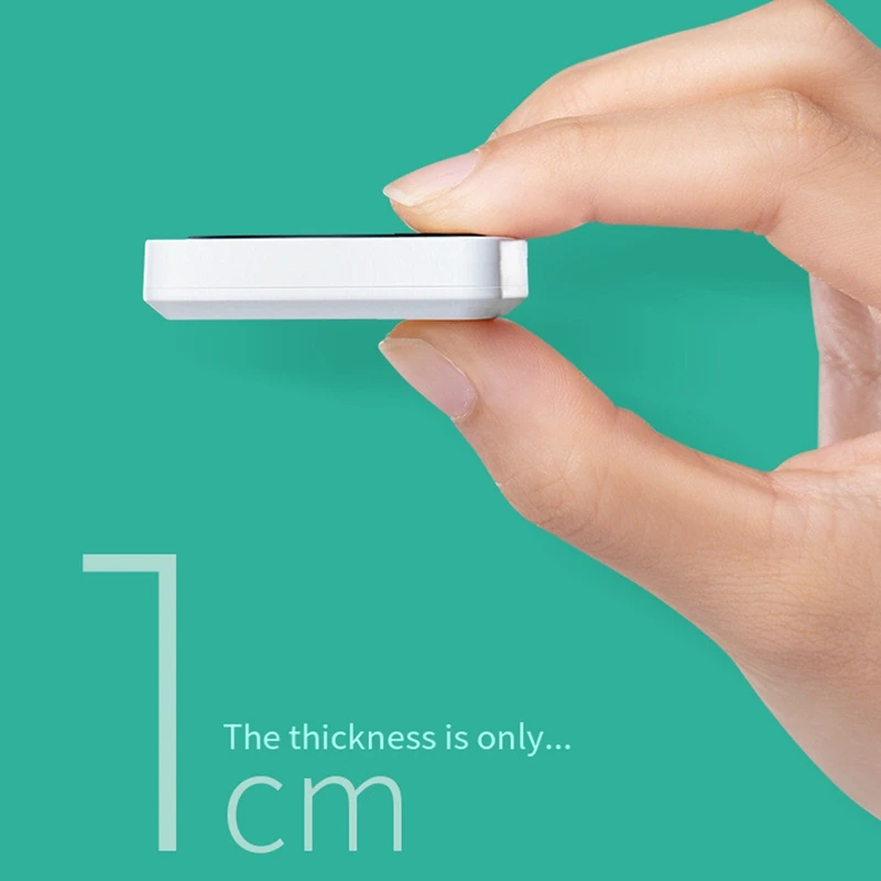 Termómetro de acuario de 2 piezas, sensor de temperatura preciso a ± 0,9 ° C Blanco El termómetro del tanque 5S Refresh Pantalla táctil HD Digital