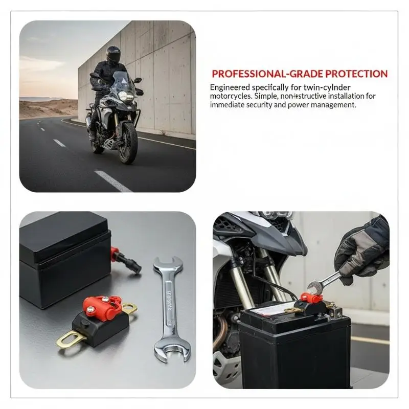 12V Universal Motorcycle Battery Disconnect Switch Waterproof Power Off Protection for E-Scooter Dirt Bike ATV