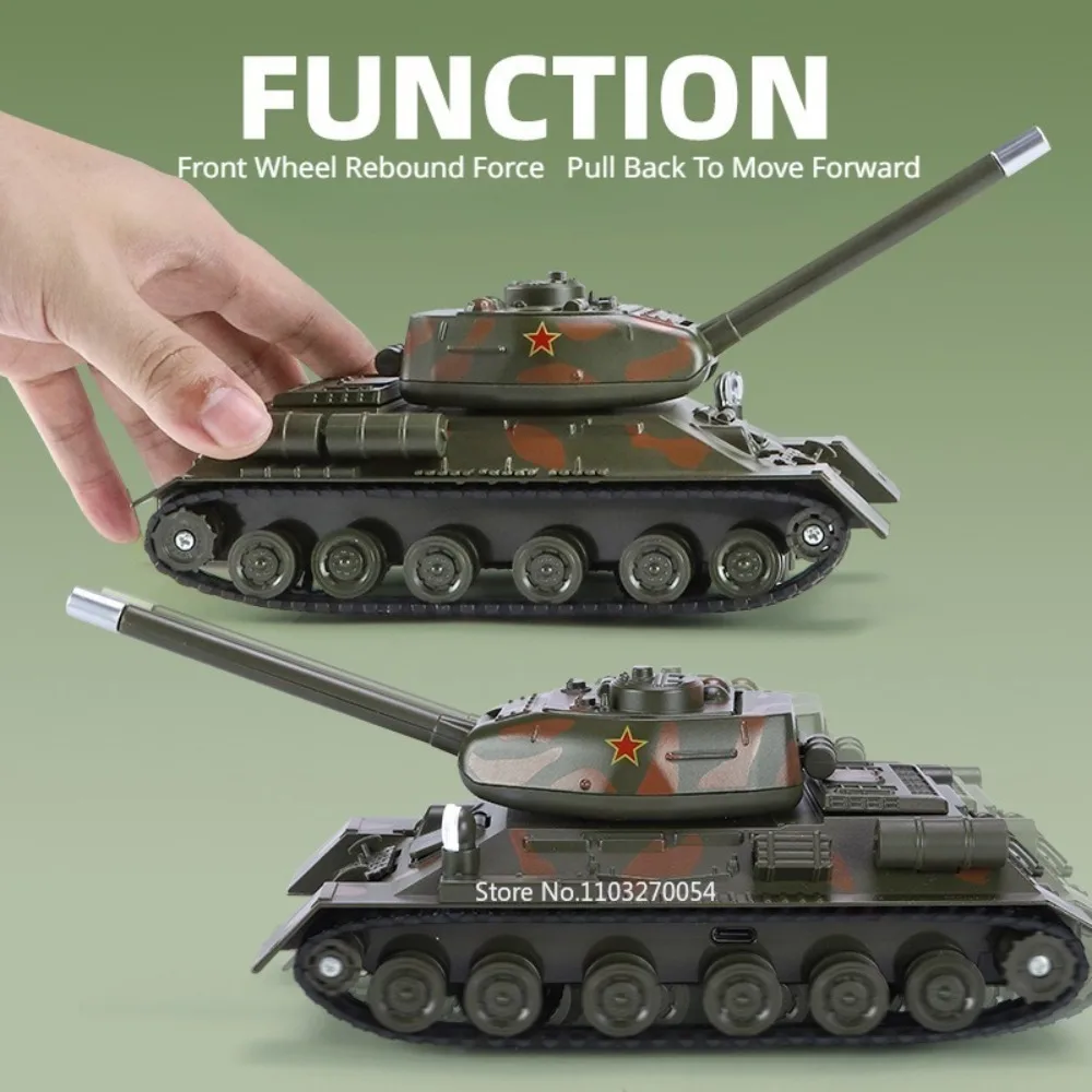 1/32 T34 99A  TOS-1A Tank Model Toy Car Alloy Diecast Heavy Rocket Artillery Tanks with Spray Sound Light Pull Back for Kid Gift