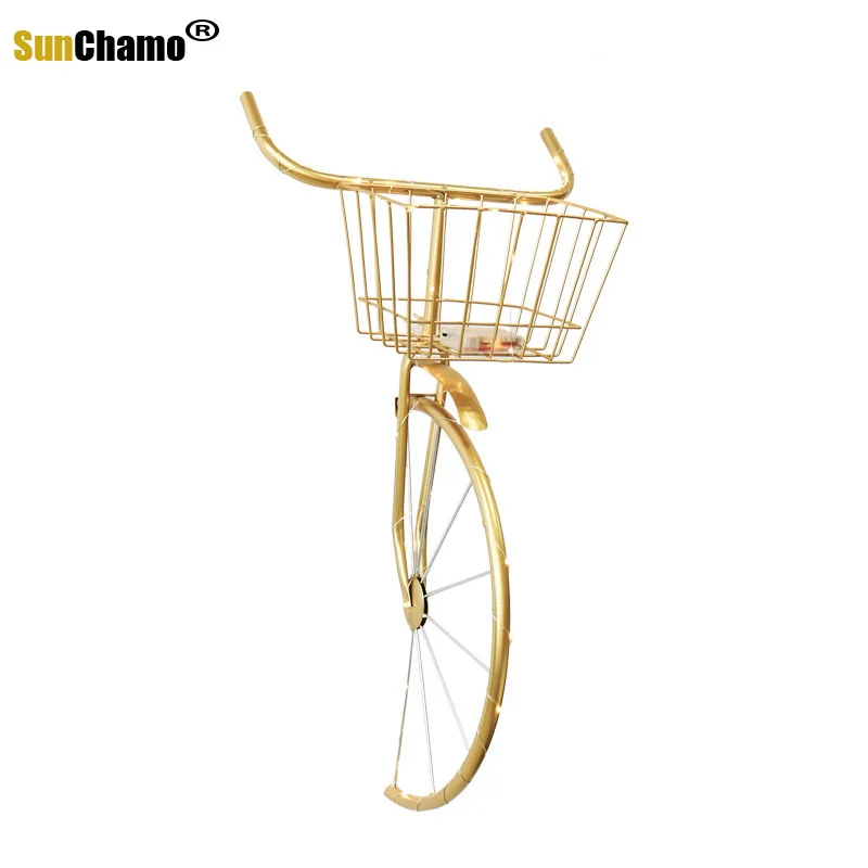 Creative Retro Bike Head Wall Hanging Milk Tea Shop Clear Bar Decorations Murals Home Decoration Crafts Gifts Room Decor