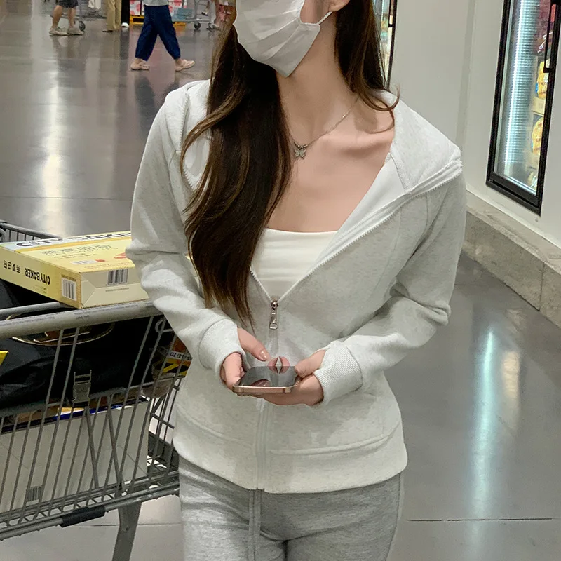 2026 Autumn And Winter Women's Clothing Fashionable, Comfortable, Loose, Casual Commuting Temperament, Simple Hooded Sweatshirt