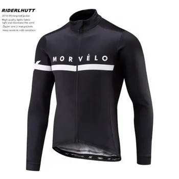 Morvelo 남성용 긴 소매 사이클링 저지, MTB Maillot Ropa Ciclismo, 겨울 의류 