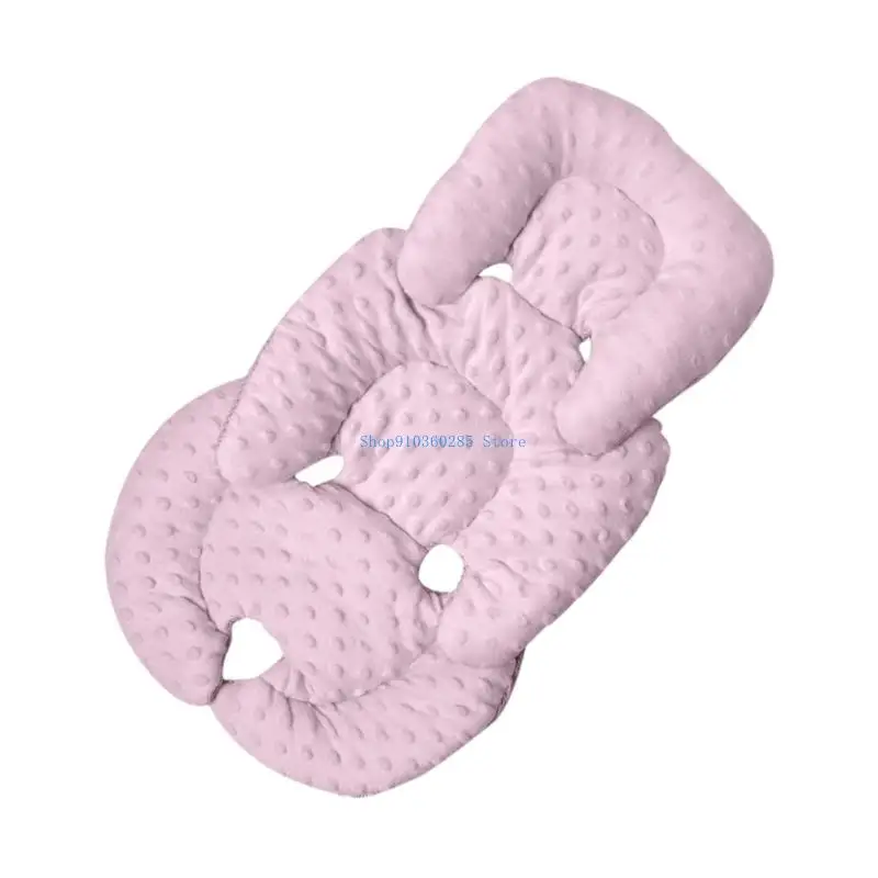 K9FF عربة أطفال وسادة مزدوجة الجوانب قابلة للتنفس عربات أطفال وسادة مقعد منقط دعم يدفع باليدين بطانات وسادة للمقعد للطفل #2