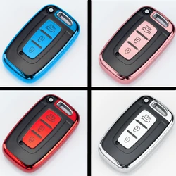 4Colors TPU 3Button Keyless Entry Smart Key Case Cover For Hyundai I35 Sonata Elantra For Kia Ray K2 K5 New Sportage
