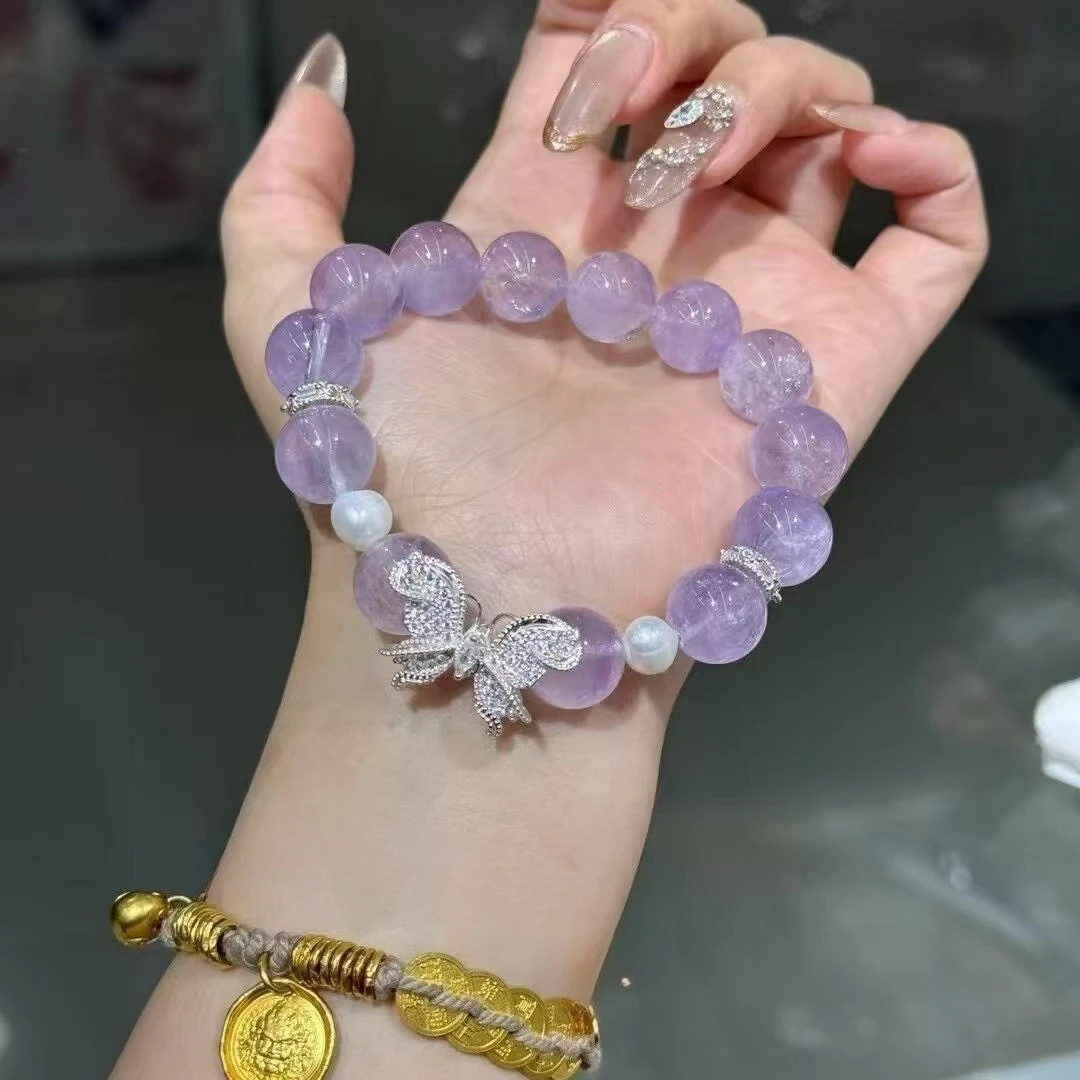 

Natural Amethyst Bracelet Women's Fashion Light Luxury Bracelet Original Design