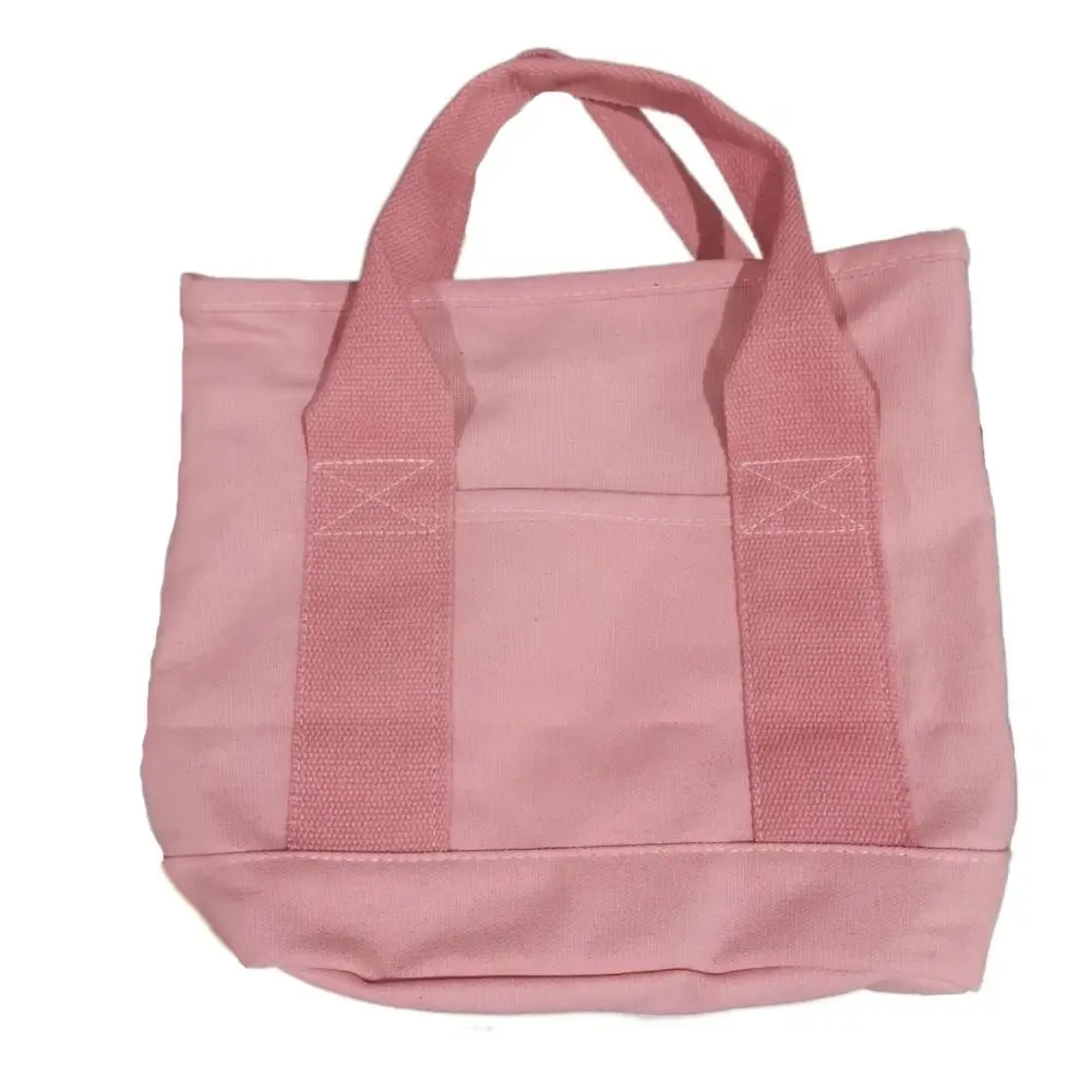 Multi-pocket Japanese Style Crossbody Bag Zipper Handbag Canvas Shoulder Bag All-match Message Bag Pure Color Tote Bag Students