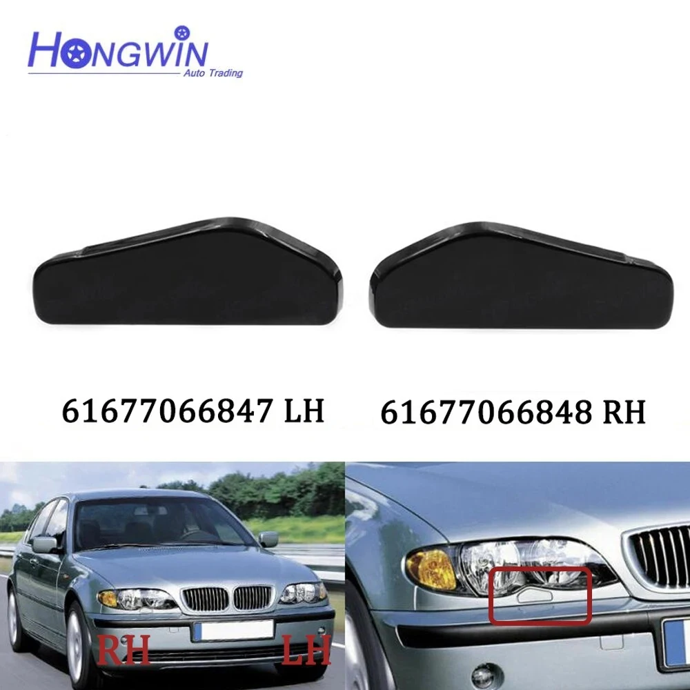 Headlight Washer Nozzle Headlamp Spray Cover Cap For BMW 3 Series E46 316 318 320 323 325 328 330 M3 61677066847 61677066848