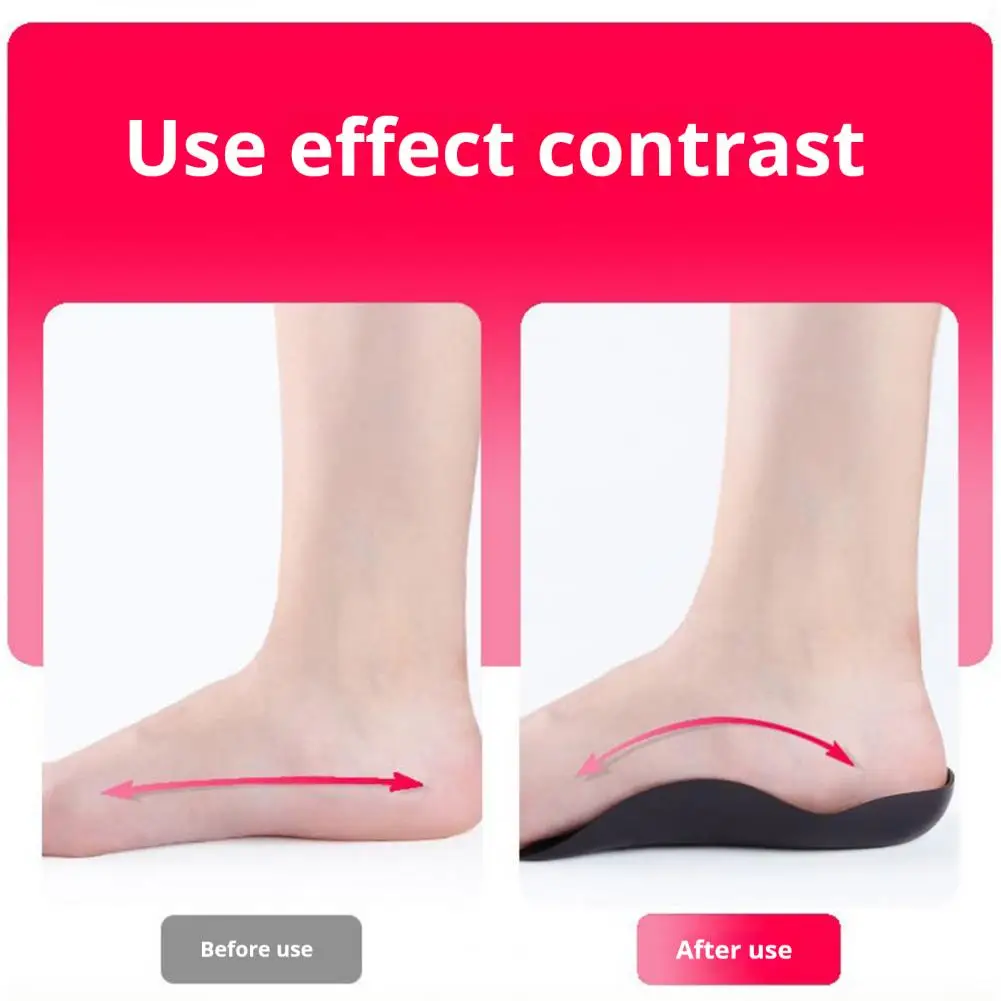 Wide Shoe Arch Support Arch Support Insoles for Flatfoot Shock Absorption Foot Pads Comfortable Ankle Stabilization for Sports