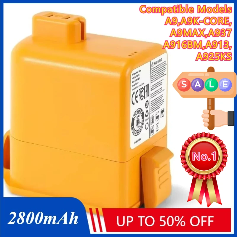 

25.2V 2800mAh Lithium Ion Battery For LG Cordzero A9 Cordless Vacuum A9+ A9Plus A9M EAC63758601 EAC6382201I