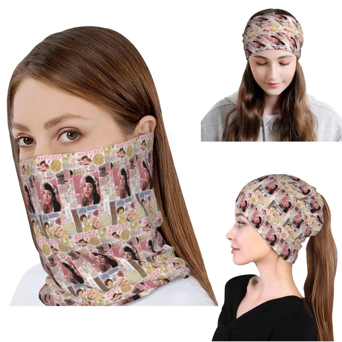 Melanie Martinez Product Bandana Neck Gaiter Mask Scarf Multifunction Headband Beanies Hat for Men Women Adult Breathable