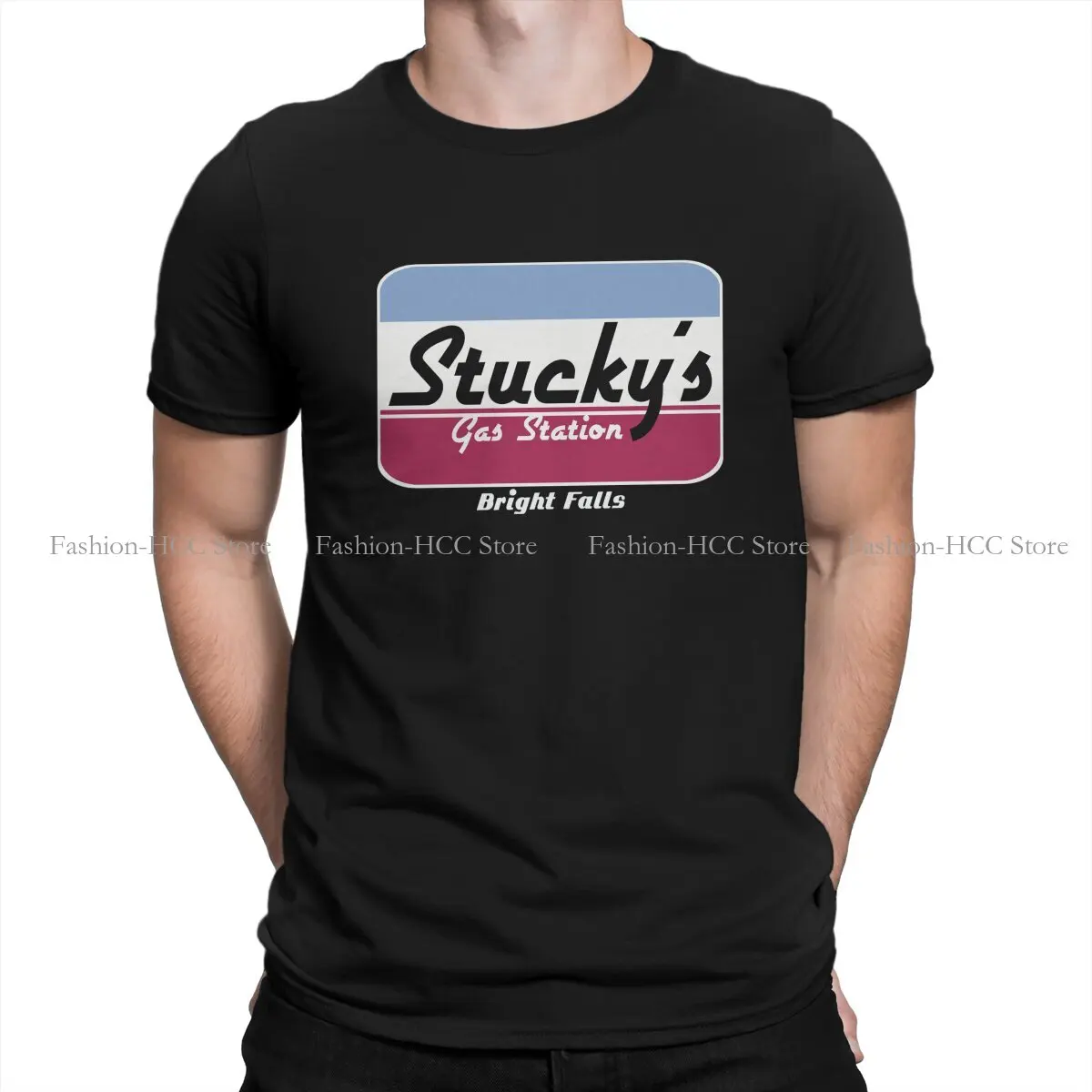 Alan Wake Stucky's Gas Station, Bright Falls T Shirt Polyester Punk Men Tees Summer Clothing Harajuku O-Neck TShirt