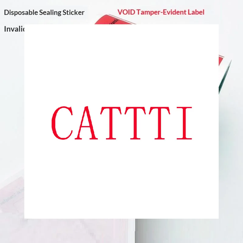100PCS Total Transfer Tamper Evident Labels Security Warranty Void Stickers Red Blue 25*85 Mm Triple Serial Numbers Seal Sticke