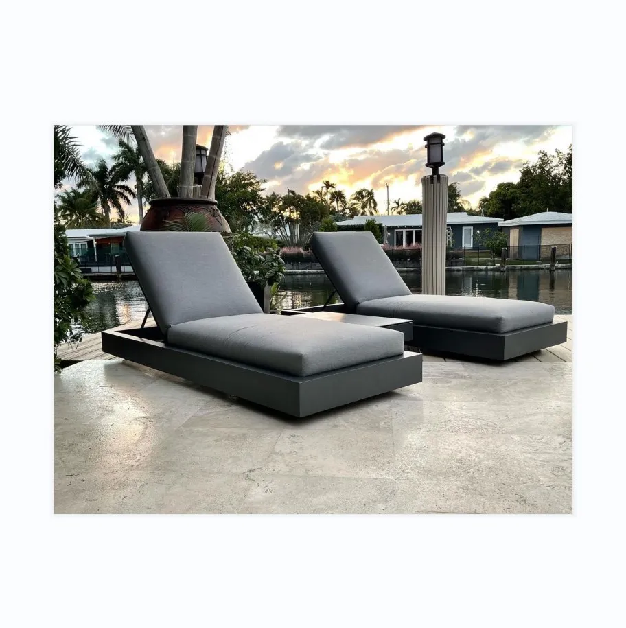 chair sunbed garden sets outdoor furniture aluminum chaise