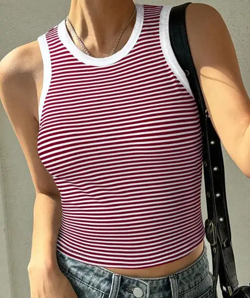 

New Slimming T-Shirt Women Wear 2025 Female Fashion Clothing Summer Women's Casual Sleeveless Top