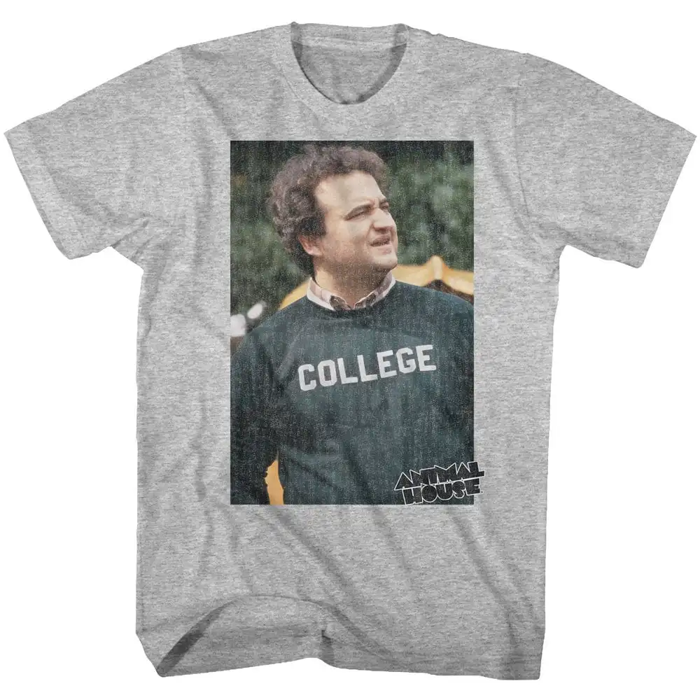 Animal House John Bluto Blutarsky Heather Gray T Shirt