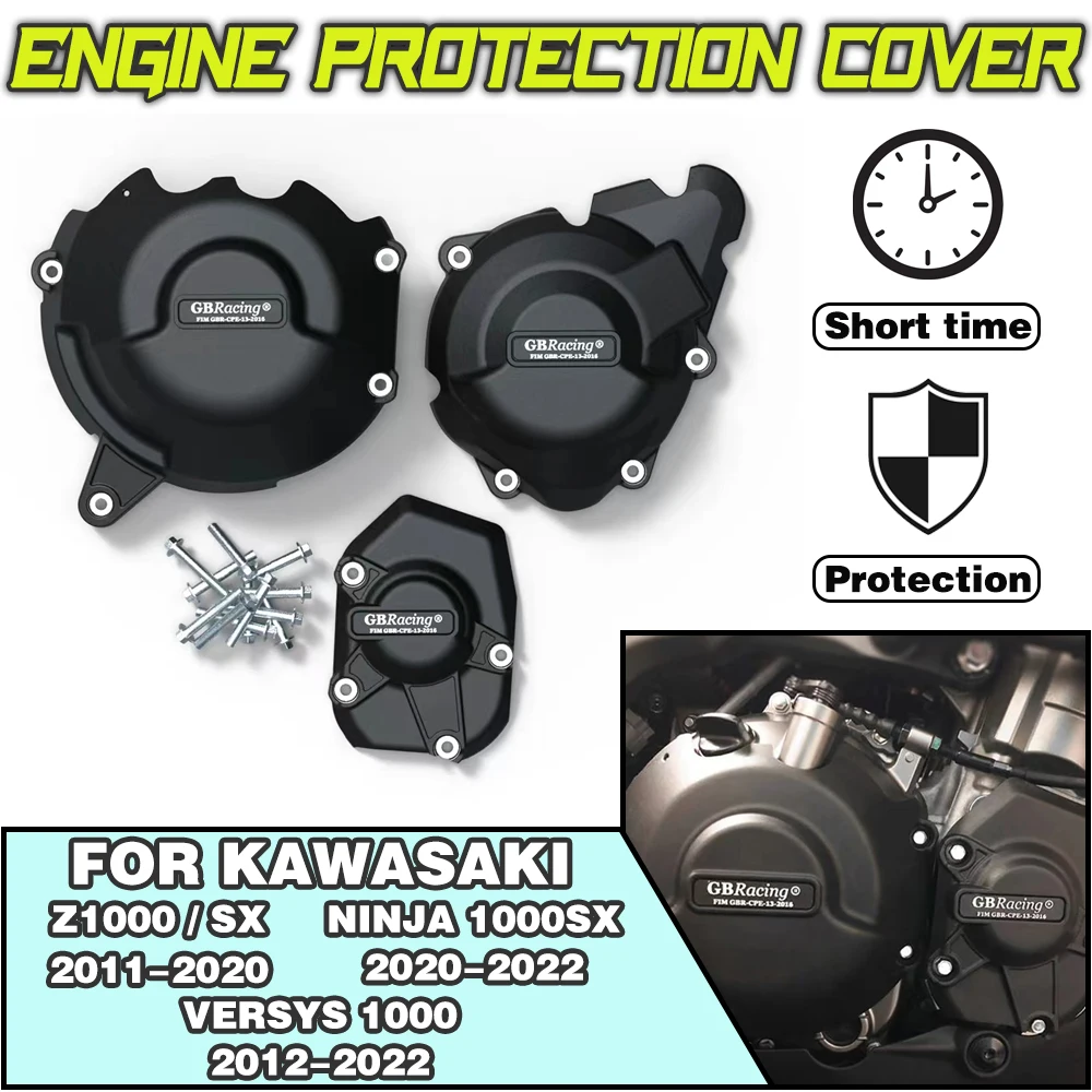 

For KAWASAKI Z1000/SX NINJA1000SX VERSYS 1000 2011-2022 For GBRacing Motorcycle modification accessories Engine Protection Cover