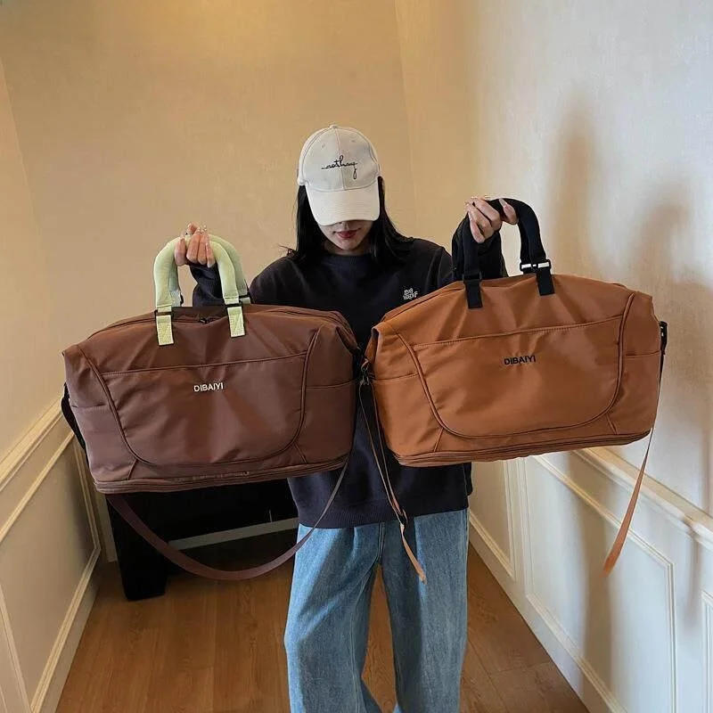 レディースファッショナブル軽量大容量トラベルハンドバッグスポーツフィットネスバッグ短期旅行バッグ高い美的価値