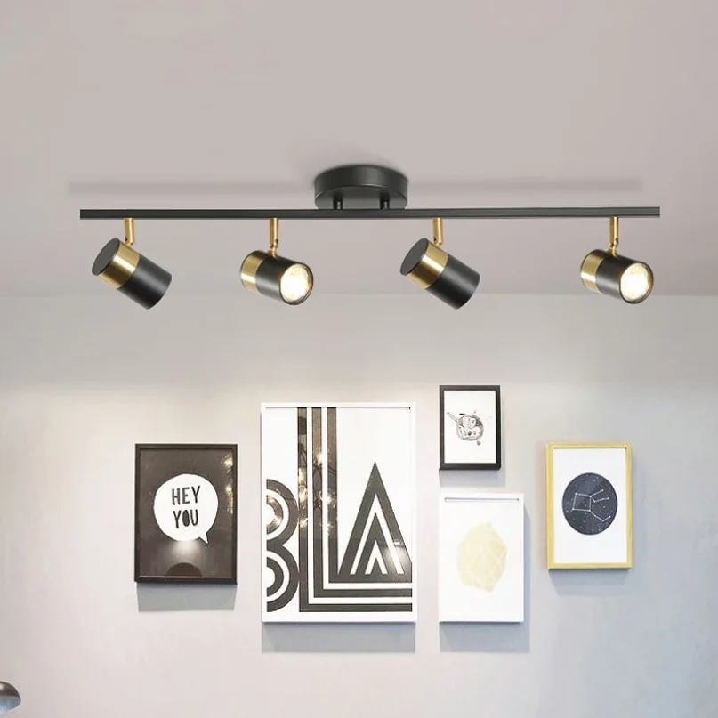 

Modern LED Chandelier Creative Home Living Room Aisle Track Ceiling Lamp Applicable Nordic Spotlights Simple Design Art Lamps