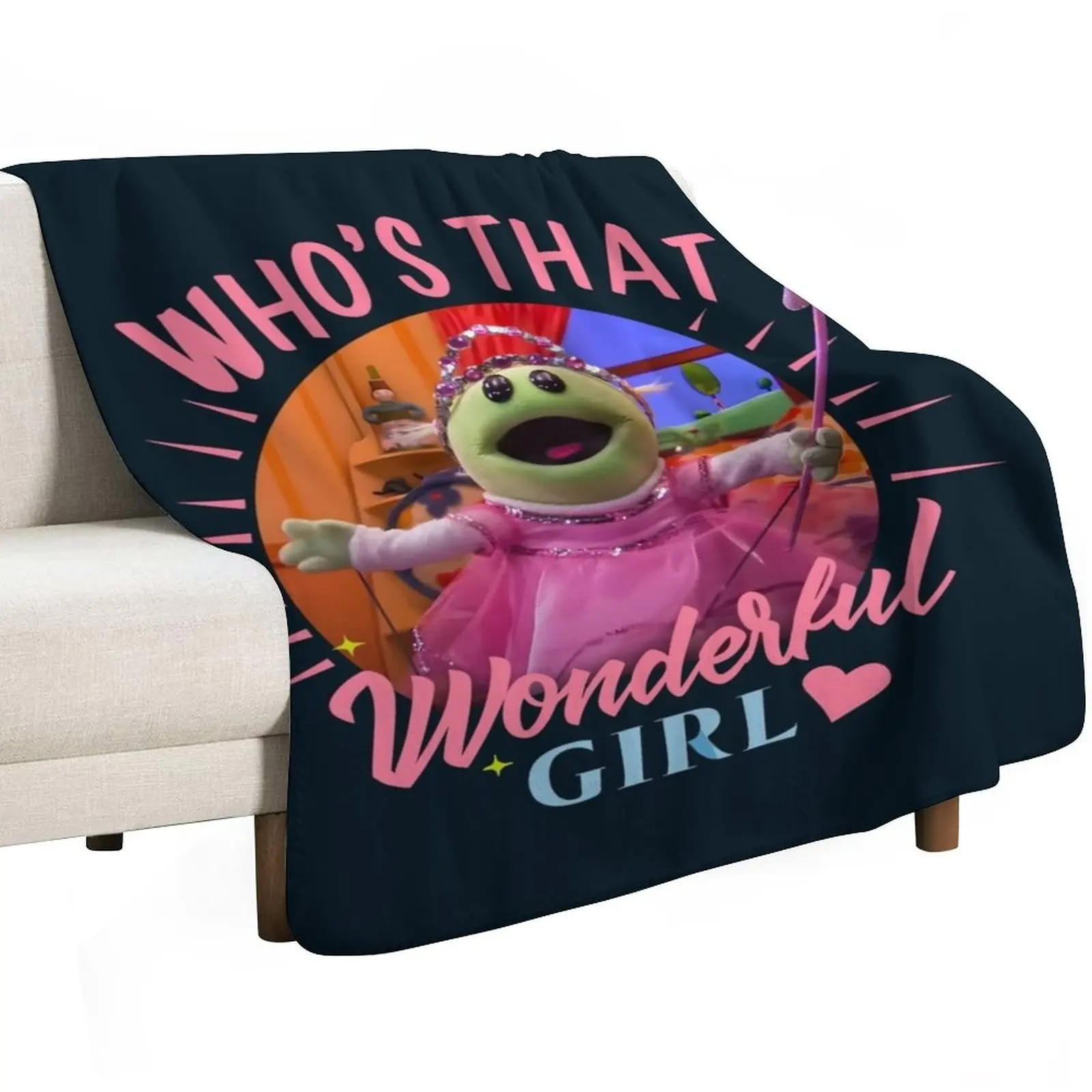 Nanalan: Who's That Wonderful Girl - Kids' Show Monster Fun! Throw Blanket Lightweight Warm Blanket for Travel Camping
