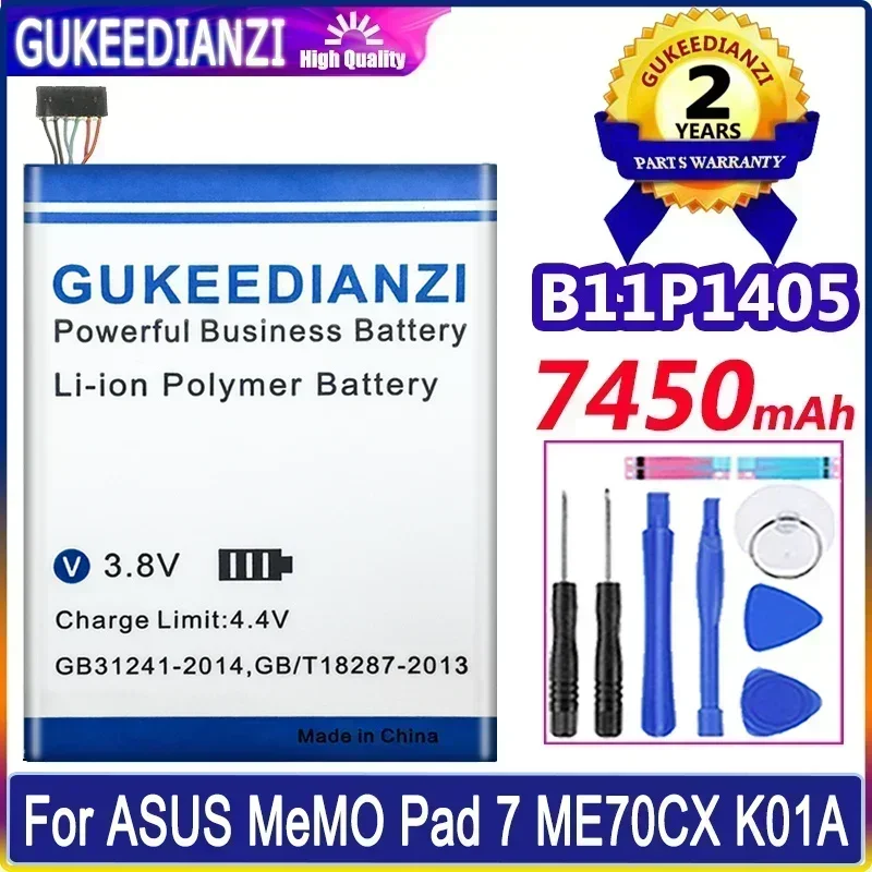 

Для ASUS B11P1405 для ASUS MeMO Pad 7 Pad7 ME70CX K01A 7450 мАч Мобильный телефон батареи, сменный портативный аккумулятор для смартфона