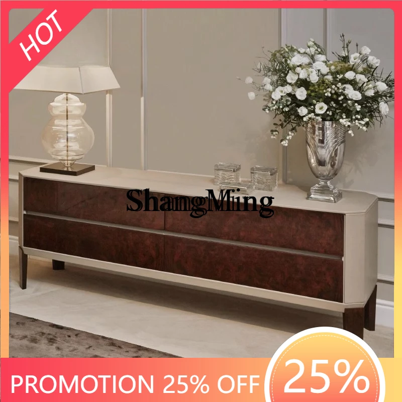

CL Combination Neoclassical Postmodern Furniture Villa Marble Light Luxury Coffee Table Combination