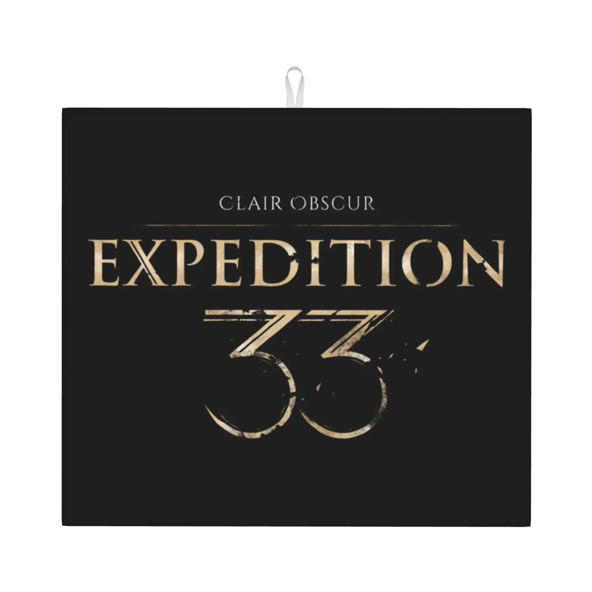 Video Game Clair Obscur Expedition 33 Drying Mat For Kitchen Waterproof Non‑Slip Oil Proof Reusable Countertop Protector Mat