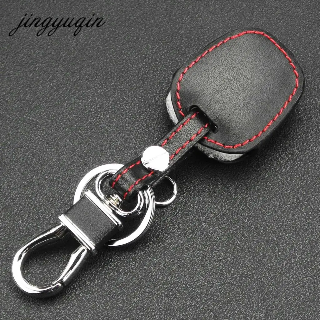 jingyuqin Leather KeyChain Car Key Case Cover For Toyota Tarago RAV4 Corolla Camry Celica Avalon for Lexus RX300 ES300