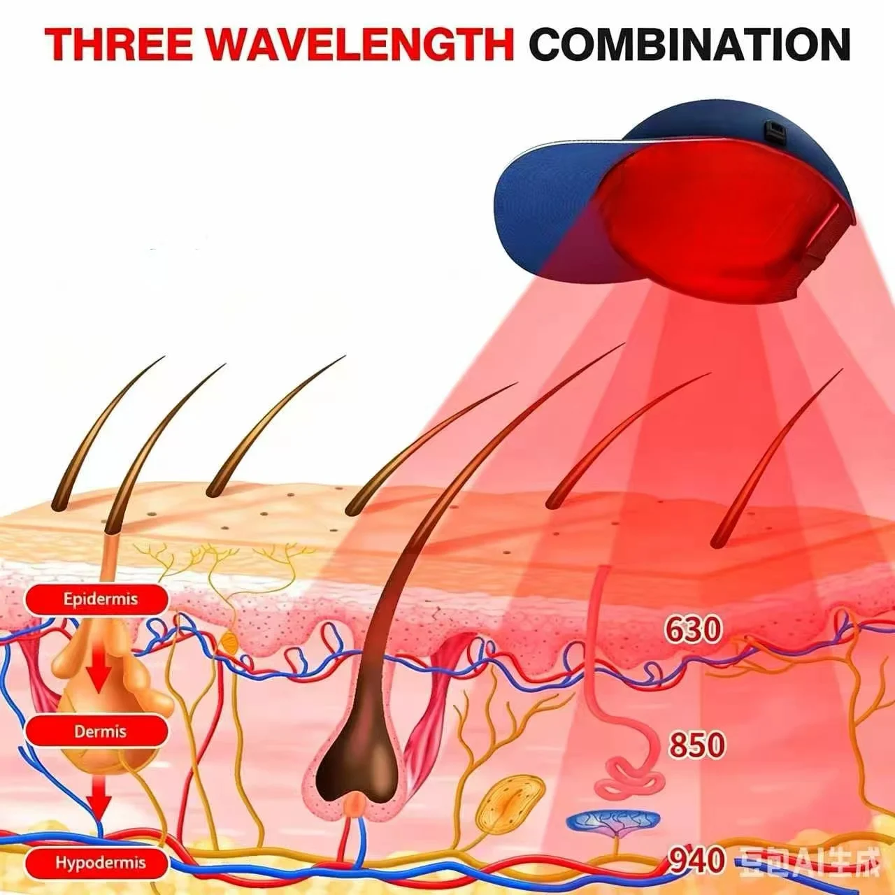 650nm LLLT Laser Hair Growth Helmet Medical Grade Cap for Follicle Activation Hair Regrowth Thicker Hair Therapy at Home