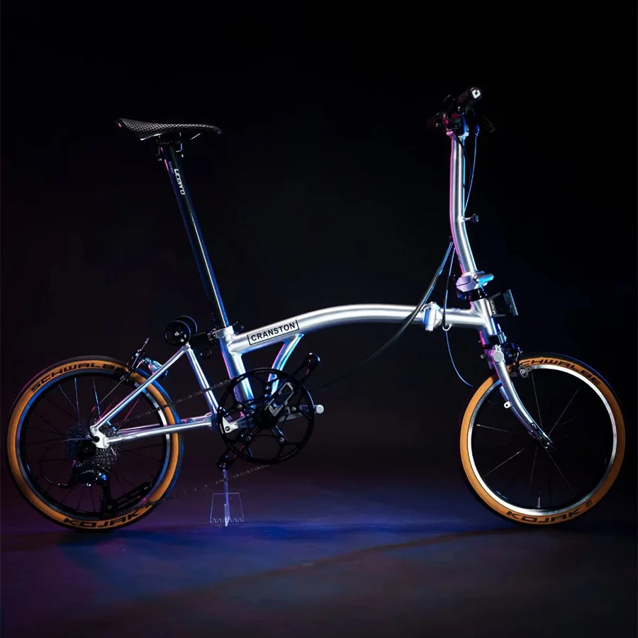 

CRANSTON S9 Post Green 16 Inch 9 Speed Aluminum Alloy Frame Triple Folding Bike Adult Super Light and Portable Bicycle