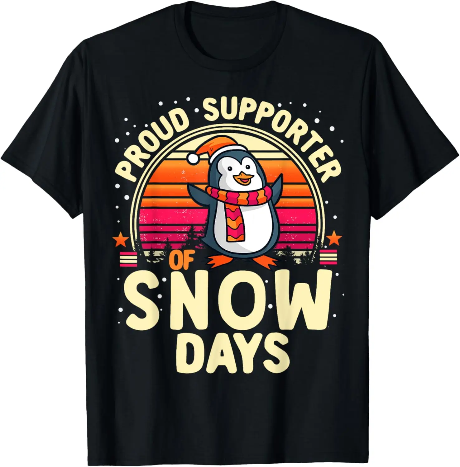 

Футболка Proud Supporter of Snow Days Winter Holiday Christmas Snow