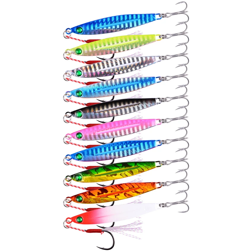 1pc Metal Spinner Cast Jig Spoon Fishing Lure 7-40g Sinking Hard Artificial Bait Fish Wobbler Carp Pike Sea Fishing Lures Tackle