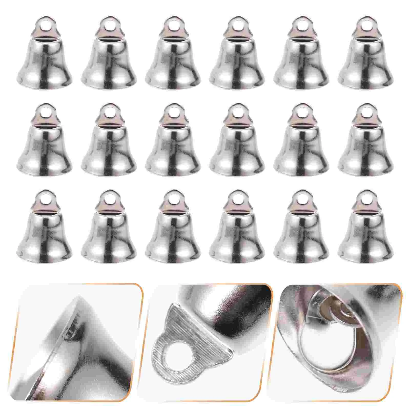 

50 Pcs The Bell Small Bells Xmas Pendants DIY Decor Decorate Simple Temple Wishing Iron Hanging Decors Decorative Home Hand