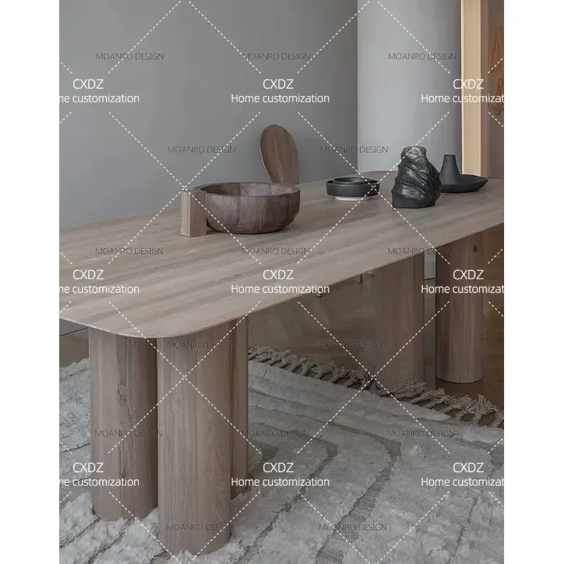 Nordic Solid Wood Conference Table Modern Simple Long Desk Minimalist Creative Workbench Large Office Meeting Table