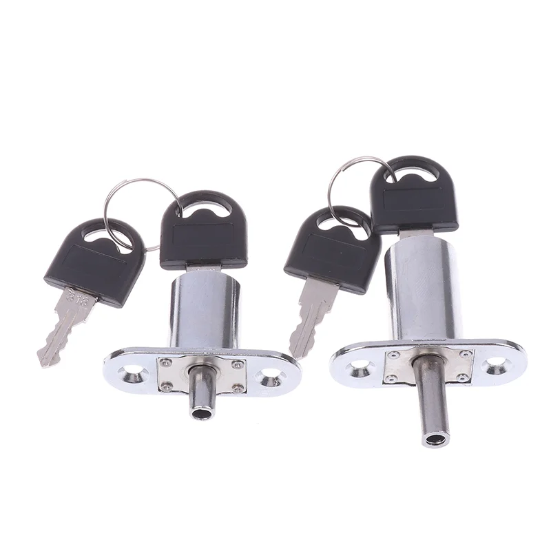 1 ชุดโลหะผสมฮาร์ดแวร์เฟอร์นิเจอร์ Cam ล็อคกระบอก 23/32 มม.ลิ้นประตู Bolt Latch ไม้ตู้ตู้เสื้อผ้าเลื่อนประตู Key