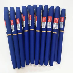 13pcs Large Capacity Blue Gel Pens 0.7mm Blue Ink Signature Pen and Refills Office Stationery School Supplies