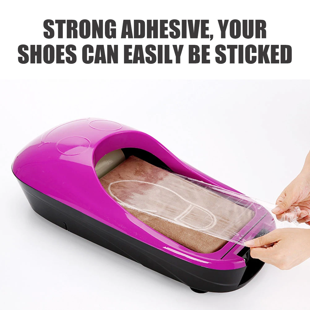 

Adhesive Disposable Transparent Shoes Plastic Film for Home Automatic Shoe Covers Dispenser (Width 15cm)