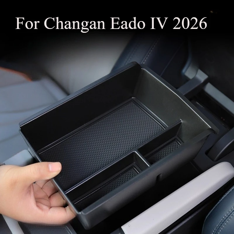 

For Changan Eado IV 2026 Armrest Storage Organizer, Custom Fit Console Insert Tray with Compartments