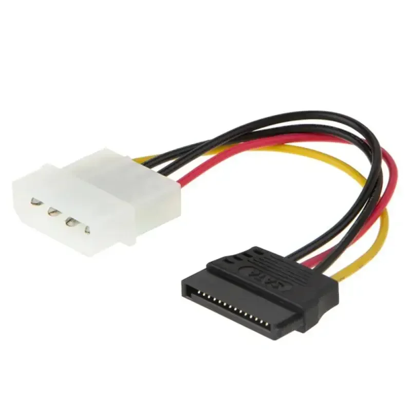 Serial ATA SATA 4 pines IDE Molex a 1/2/3 de 15 pines HDD Cable adaptador de corriente Promoción mundial caliente