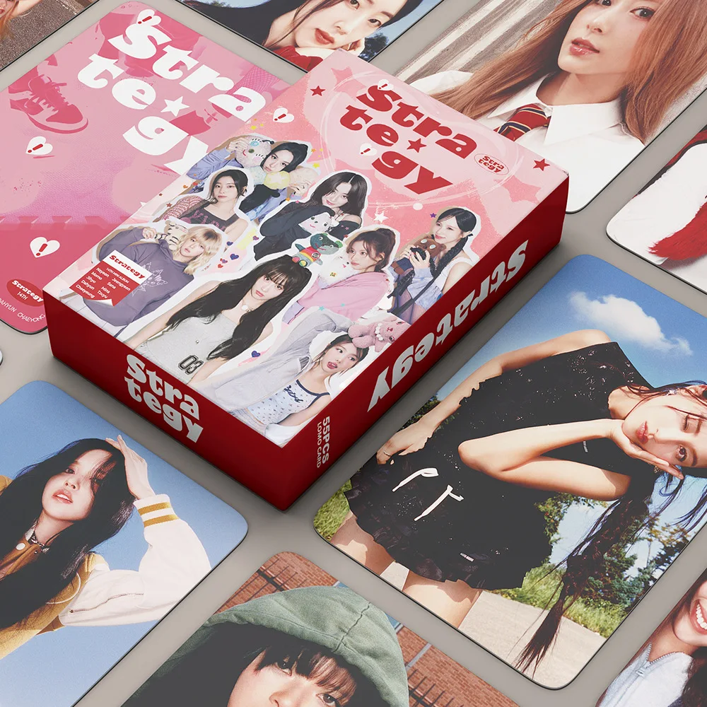 55pcs/set Kpop TWICE STRATEGY Lomo Cards High Quality HD Print TWICE Photo Album Photocards